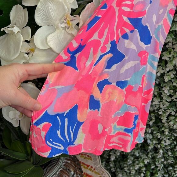 Lilly Pulitzer Playa Hermosa Benicia Cold Shoulder Tunic Dress - Picture 10 of 12